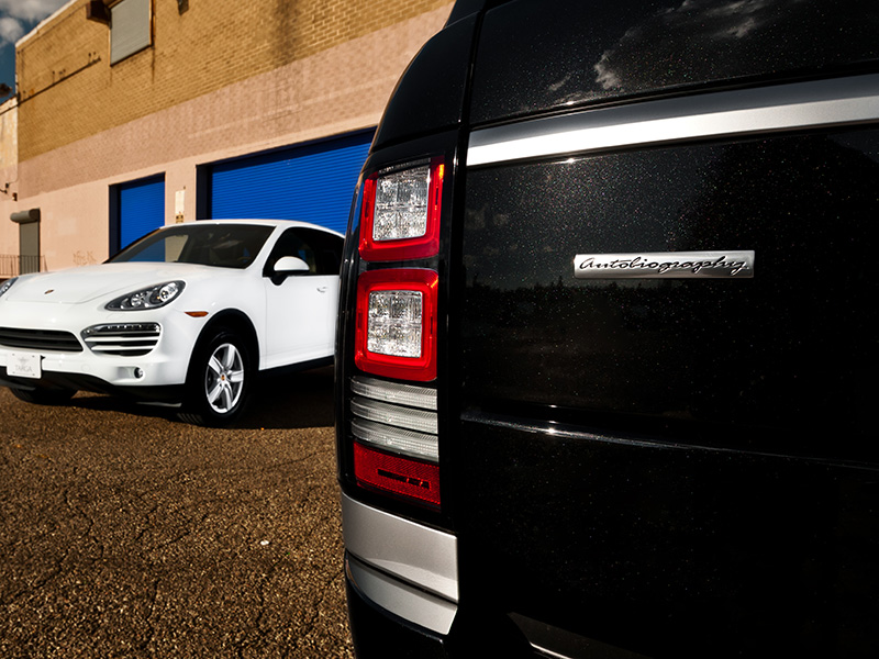 Land Rover Range Rover Autobiography and Porsche Cayenne 